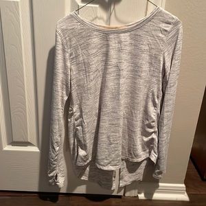 Zyia long sleeved tie back performance top